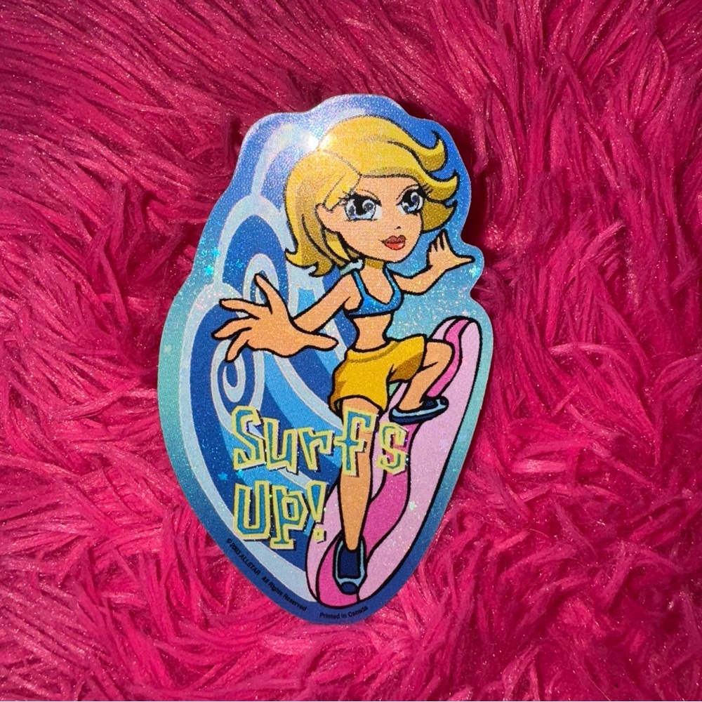 vintage y2k girls vending machine sticker